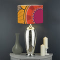 African Sun Print Drum Lamp Shade