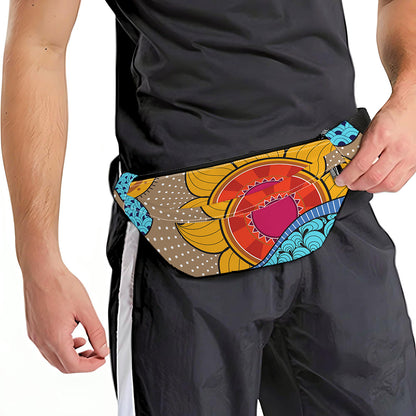 African Sun Print Fanny Pack
