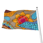 African Sun Print Flag
