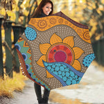 African Sun Print Foldable Umbrella
