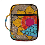 African Sun Print Front Pocket Bible Bag