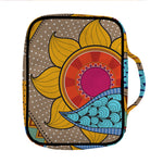 African Sun Print Front Pocket Bible Bag