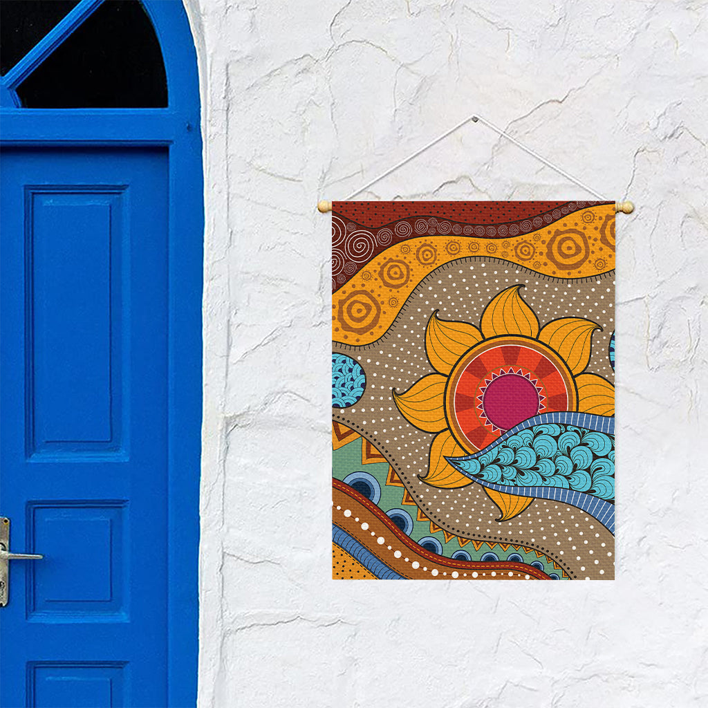 African Sun Print Garden Flag