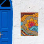 African Sun Print Garden Flag