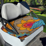 African Sun Print Golf Cart Seat Cover