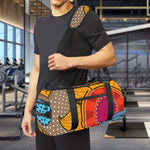 African Sun Print Gym Bag