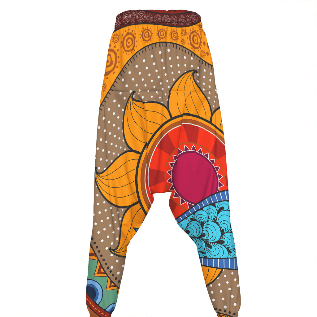 African Sun Print Hammer Pants