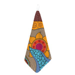 African Sun Print Hand Towel