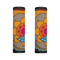 African Sun Print Handle Covers