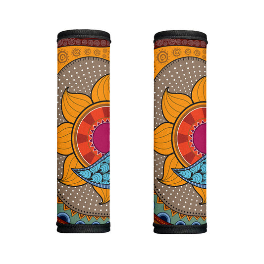 African Sun Print Handle Covers