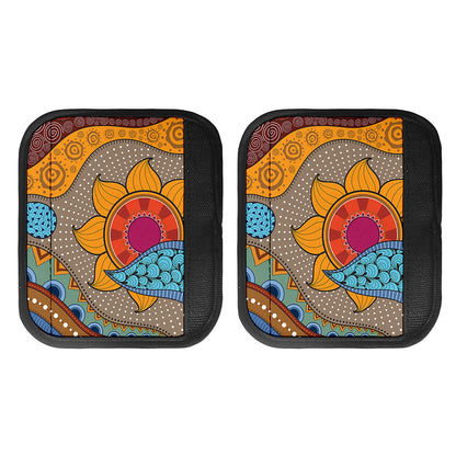 African Sun Print Handle Covers