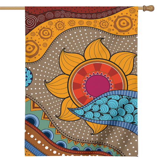 African Sun Print House Flag