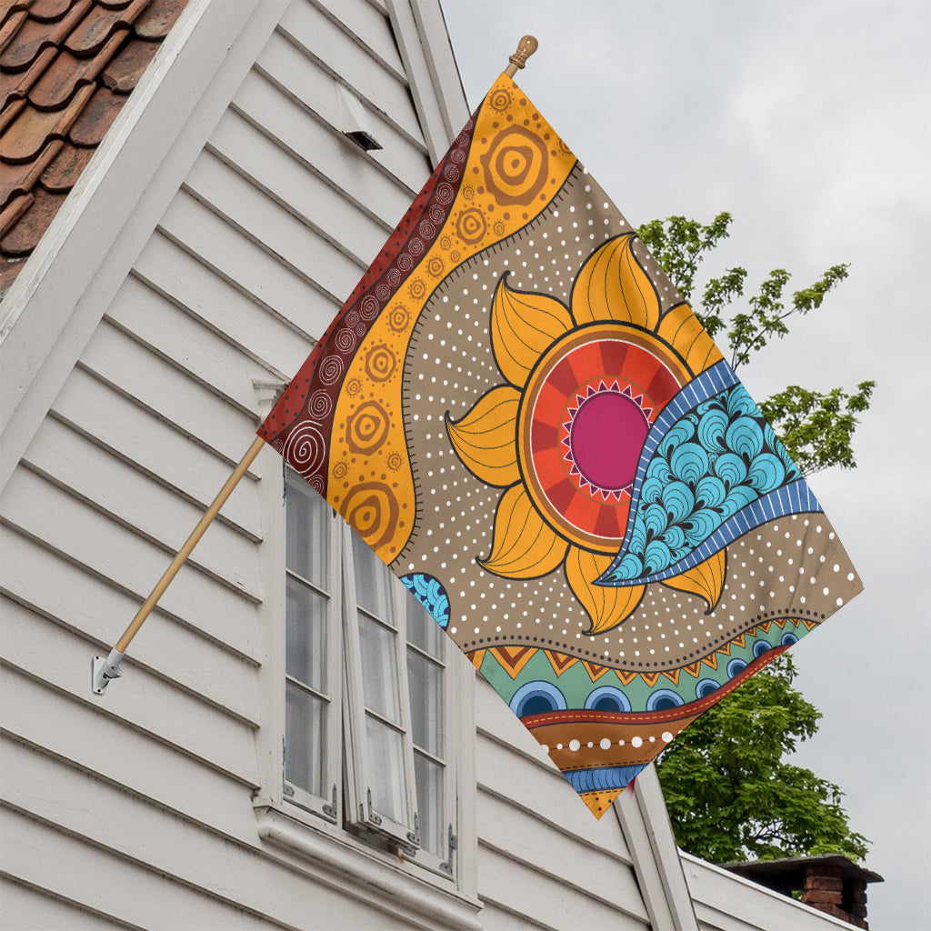 African Sun Print House Flag