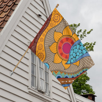 African Sun Print House Flag