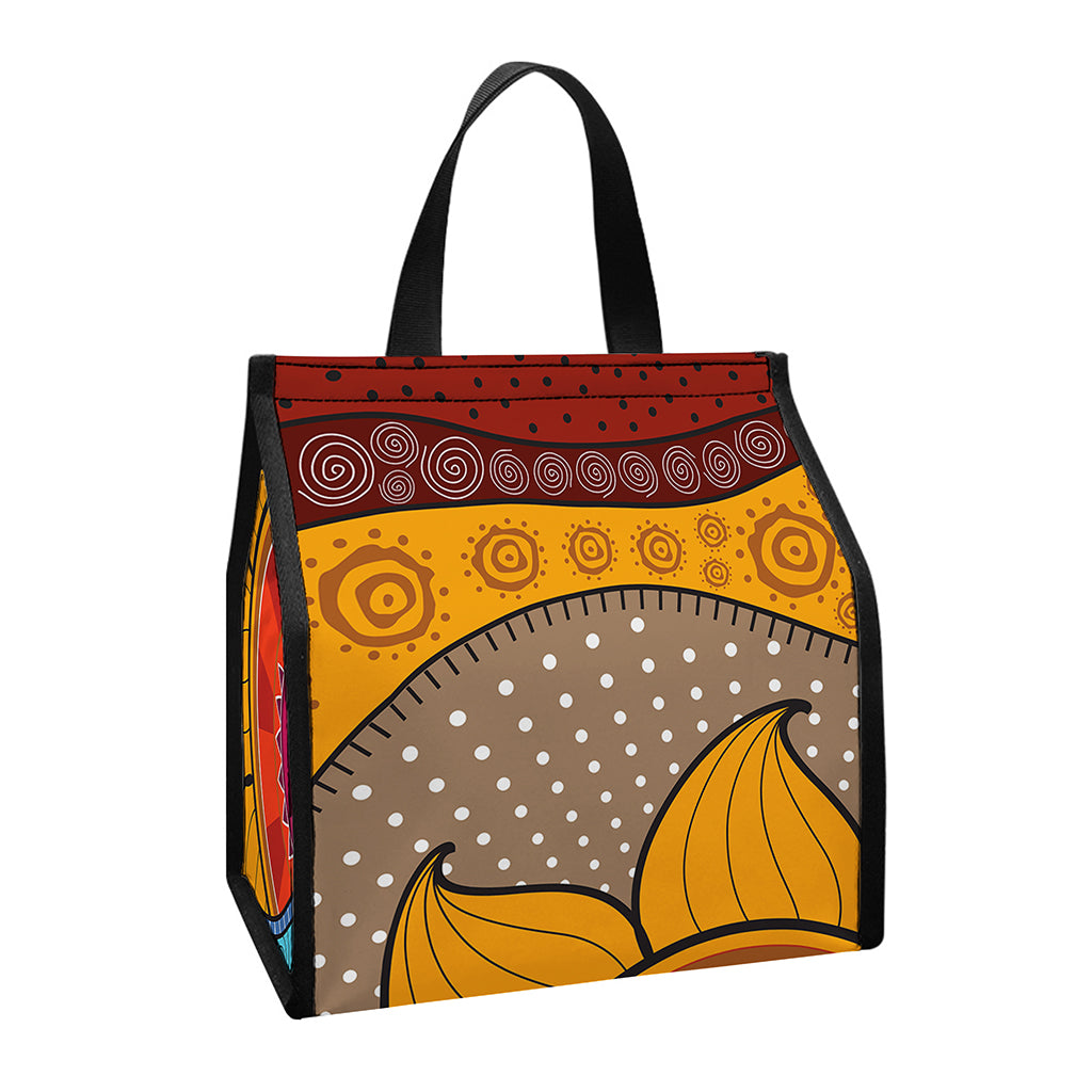 African Sun Print Insulated Lunch Tote