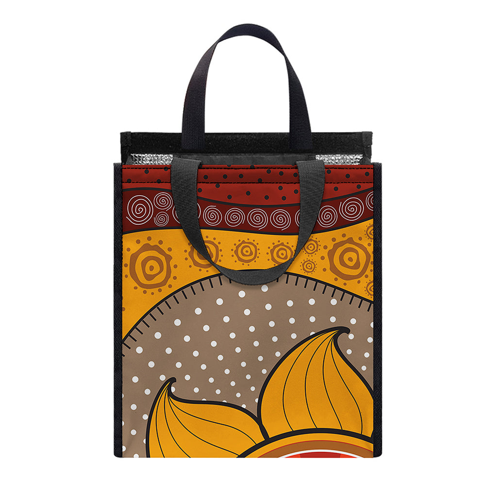 African Sun Print Insulated Lunch Tote