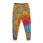 African Sun Print Jogger Pants