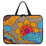 African Sun Print Laptop Sleeve With Handle