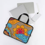 African Sun Print Laptop Sleeve With Handle