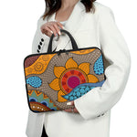 African Sun Print Laptop Sleeve With Handle