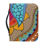 African Sun Print Leather Bible Cover