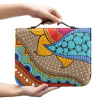 African Sun Print Leather Bible Cover