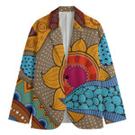 African Sun Print Men's Blazer