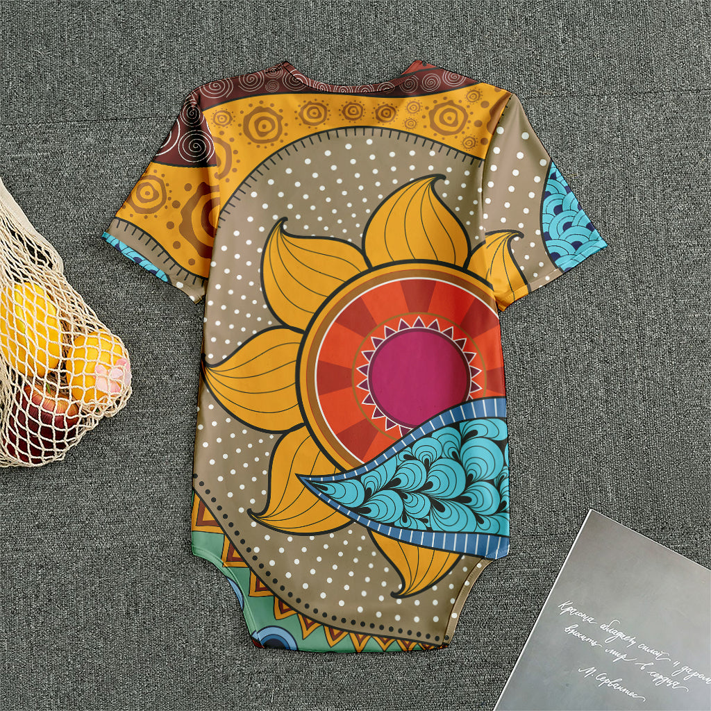 African Sun Print Men's Bodysuit