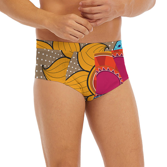 African Sun Print Men's Briefs