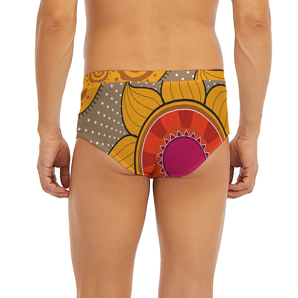 African Sun Print Men's Briefs