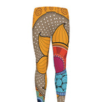 African Sun Print Men's leggings