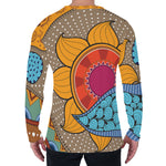 African Sun Print Men's Long Sleeve T-Shirt
