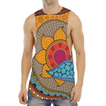 African Sun Print Men's Muscle Tank Top