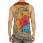 African Sun Print Men's Muscle Tank Top