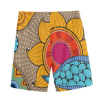 African Sun Print Men's Sports Shorts
