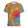 African Sun Print Men's Athletic T-Shirt