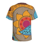 African Sun Print Men's Sports T-Shirt