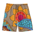 African Sun Print Men's Swim Trunks