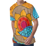 African Sun Print Men's Velvet T-Shirt