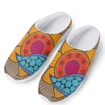 African Sun Print Mesh Casual Shoes