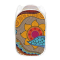 African Sun Print Mesh Laundry Hamper