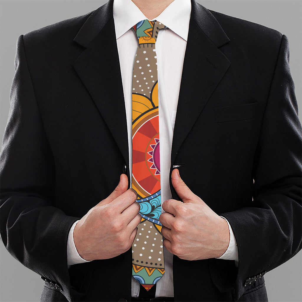 African Sun Print Necktie