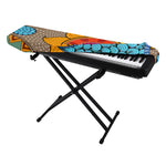 African Sun Print Piano Keyboard Cover