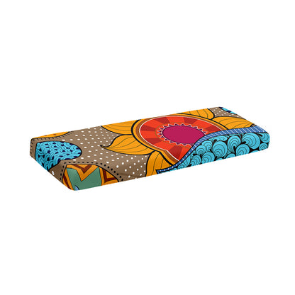 African Sun Print Piano Keyboard Cover