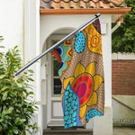 African Sun Print Polyester Flag