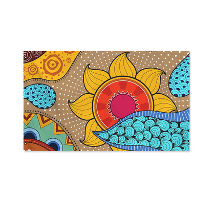 African Sun Print Polyester Flag