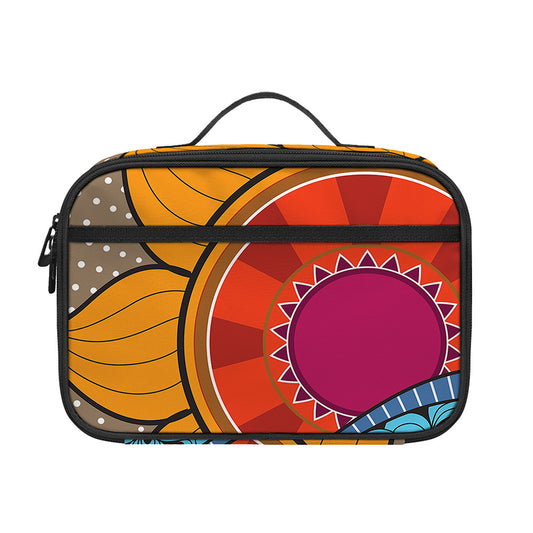 African Sun Print Portable Lunch Bag