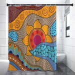 African Sun Print Premium Shower Curtain