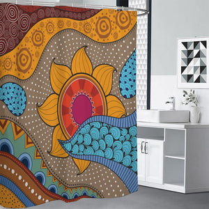 African Sun Print Premium Shower Curtain