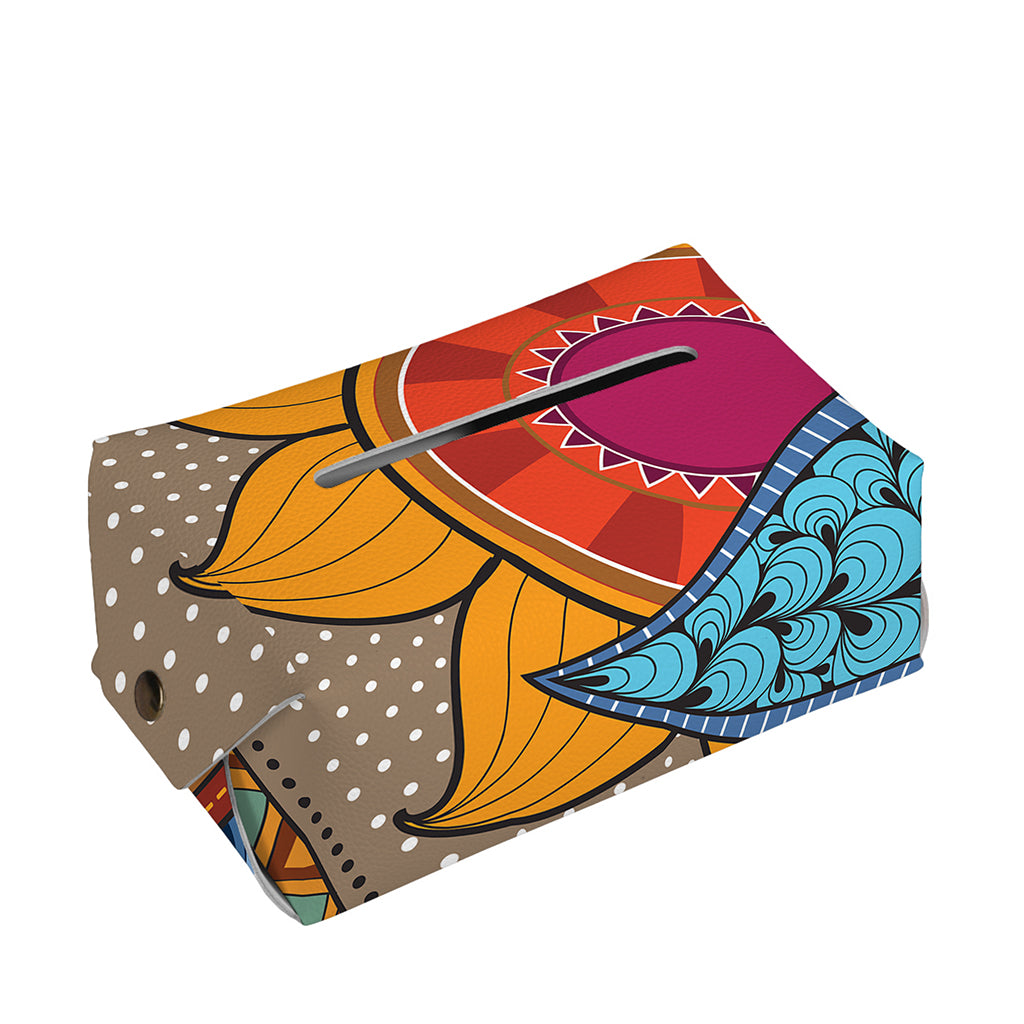 African Sun Print Rectangle Tissue Box Cover